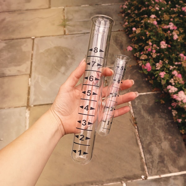 Rain Gauge Replacement Tube, Rain Gauge Tube, Glass Gauge Tube, Yard Rain Gauge, Patio Rain Gauge, Garden Rain Gauge, Gardening Tools, Gauge