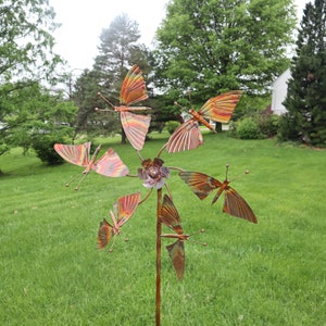 Butterflies Wind Spinner, Summer Decor, Garden Wind Spinner, Garden Gift, Yard Decor, Outdoor Decor, Gardener Gift, Wind Spinner, Gardening