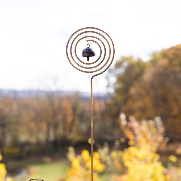 Tinker Bell Garden Stake, Whimsical Metal Yard Decor, Handcrafted Garden Art, Rain Gauge, Patio Outdoor Decor, Gardening Gift