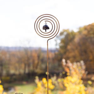 Circle Tinker Bell Garden Stake | Rain Gauge | Garden Decor | Yard Art | Metal Art | Patio Art | Outdoor Art | Home Decor | Gardening | Yard