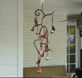 Scrollwork Hummingbird Wind Chime | gift-for-gardening-mom | mothers daygifted | momgift ful | hangi ng | natureful | handmadeful | metalful