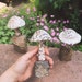 Little Fungi On Stone Garden Statue | Stone Statues | Garden Gnomes | Mushroom Art | Garden Decor | Yard Art | Statues | Rocks | Home Decor 