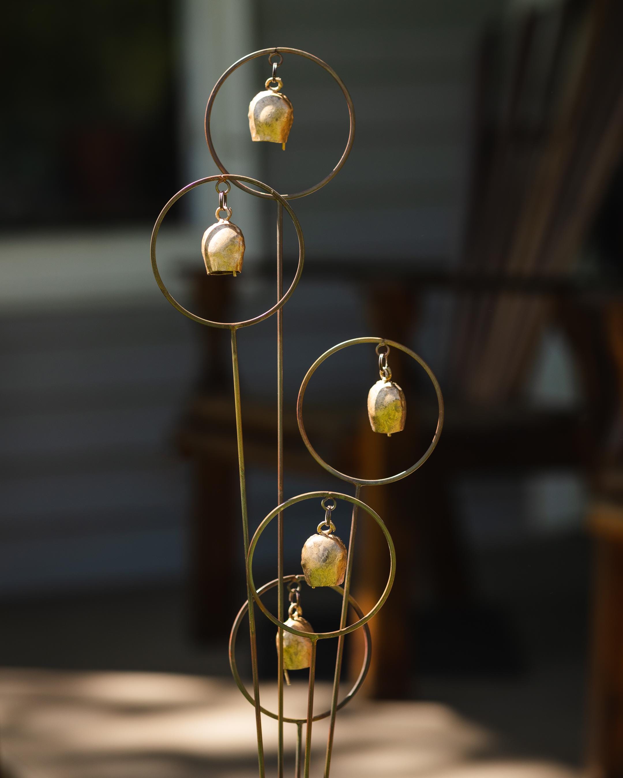 Bells Garden Stake - Happy Gardens | Garden Stakes | Gardening Decor | Gardening Gifts | Yard Art | Yard Decor | Outdoor Decor | Metal Art