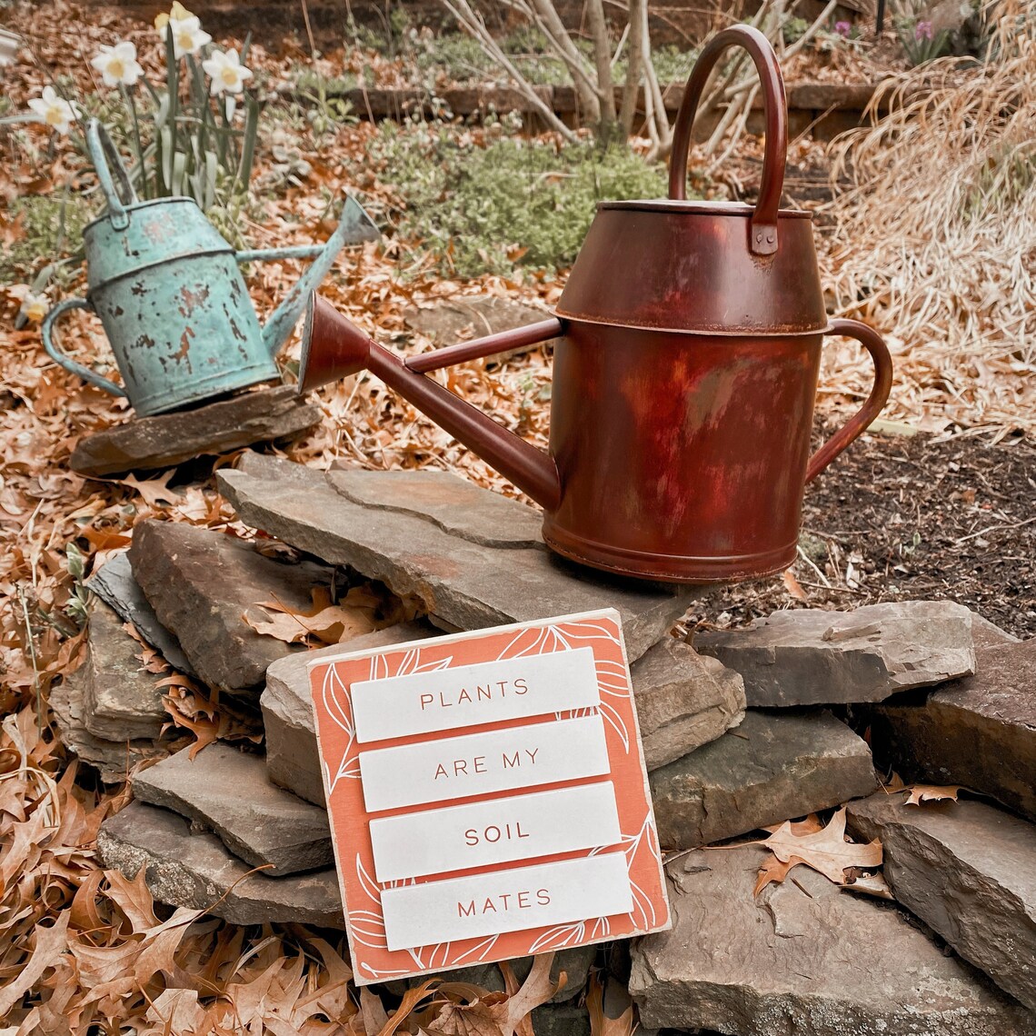 Antique Red Watering Can Garden Decor Garden Tools Gifts Etsy