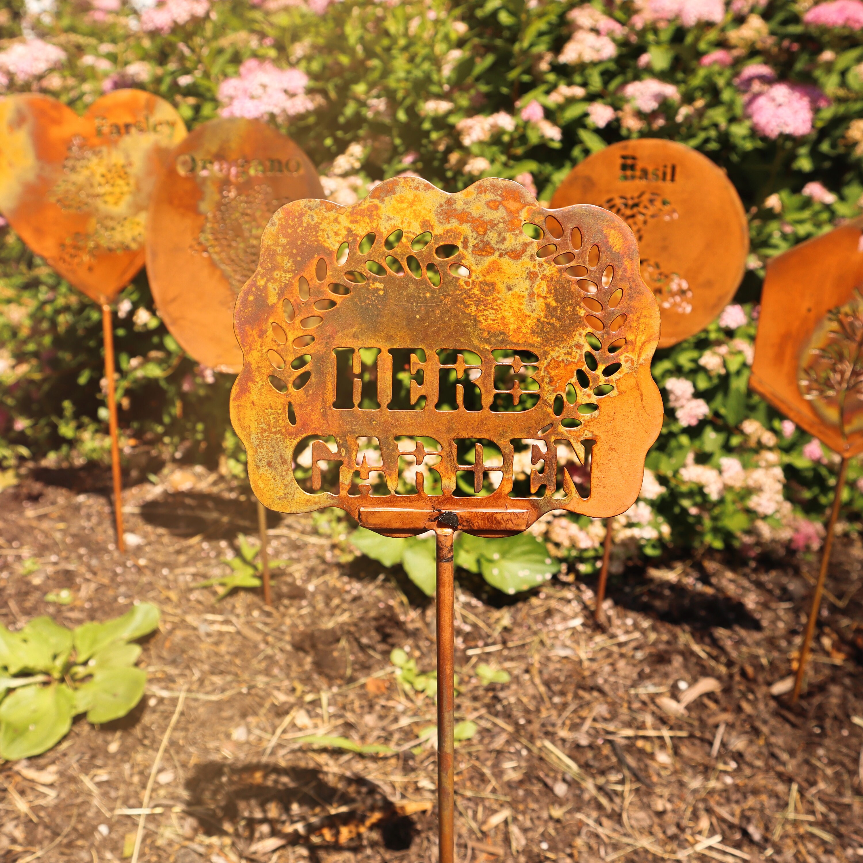 Herb Garden Herb Stake Garden Decor Gift for Gardener Patio Etsy