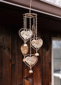 Heart Tree of Life Hanging Wind Chime | Rustic Memorial Wind Chime | Garden Decor | Heart-Shaped Metal Art | Cottagecore Gift