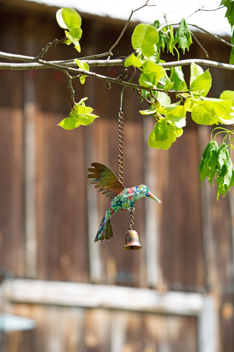 Happy Gardens - Floral Hummingbird Multicolor Ornament