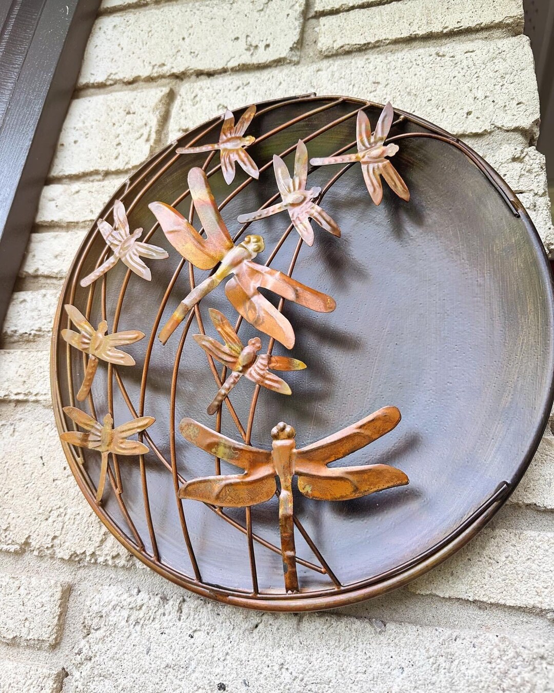 Raised Dragonflies Wall Decor Disc 23, Wall Decor, Wall Hangings