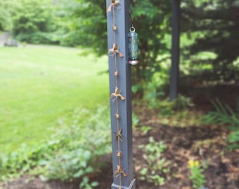 Hummingbirds and Bells Rain Chain | Gifts for Mom | Garden Decor | Yard Art | Patio Decor | Rain Chains | Metal Art | Gardening Gifts | Art