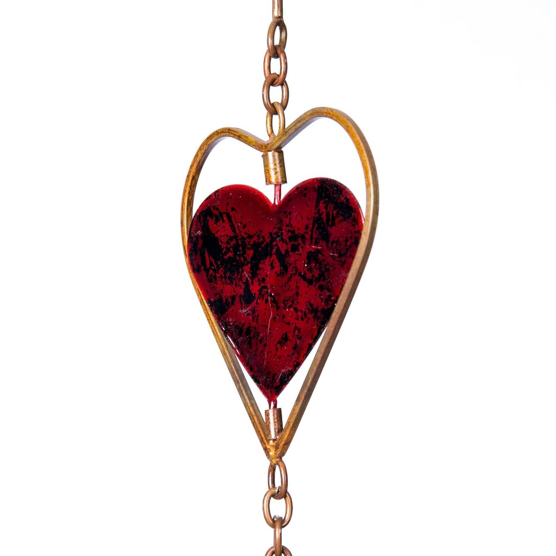 Multicolor Heart Rain Chain Garden Decor Yard Art Gifts Etsy