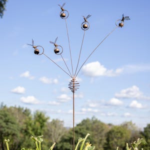 Butterflies and Bells Garden Stake | Garden Stakes | Gardening Decor | Gardening Gifts | Yard Art | Yard Decor | Outdoor Decor | Metal Art