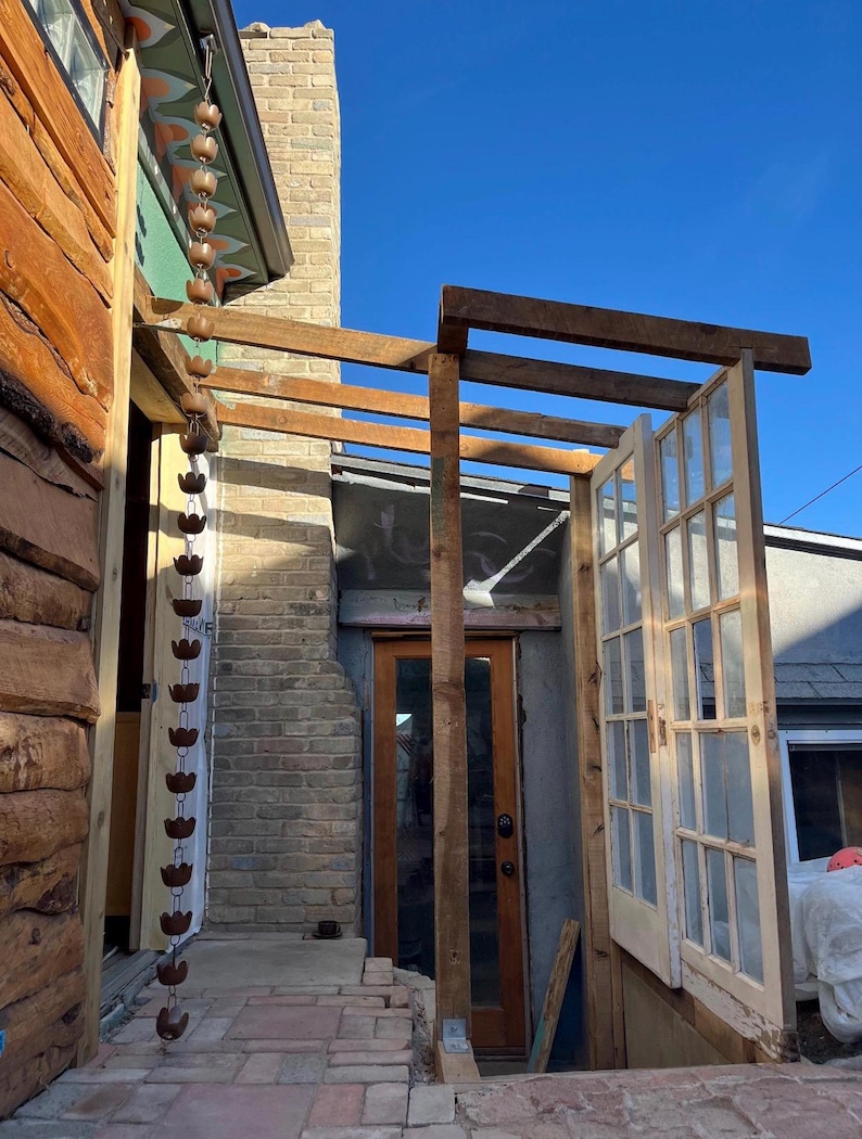 Lily Cup Rain Chain | Wind Chimes | Metal Art | Garden Decor | Yard Art | Patio Art | Gifts for Mom | Gardener Gifts | Rain Chains | Balcony image 6