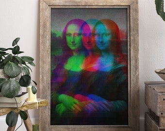 Mona Lisa Art Print, Da Vinci Reproduction, Modern Wall Art (Digital Download)