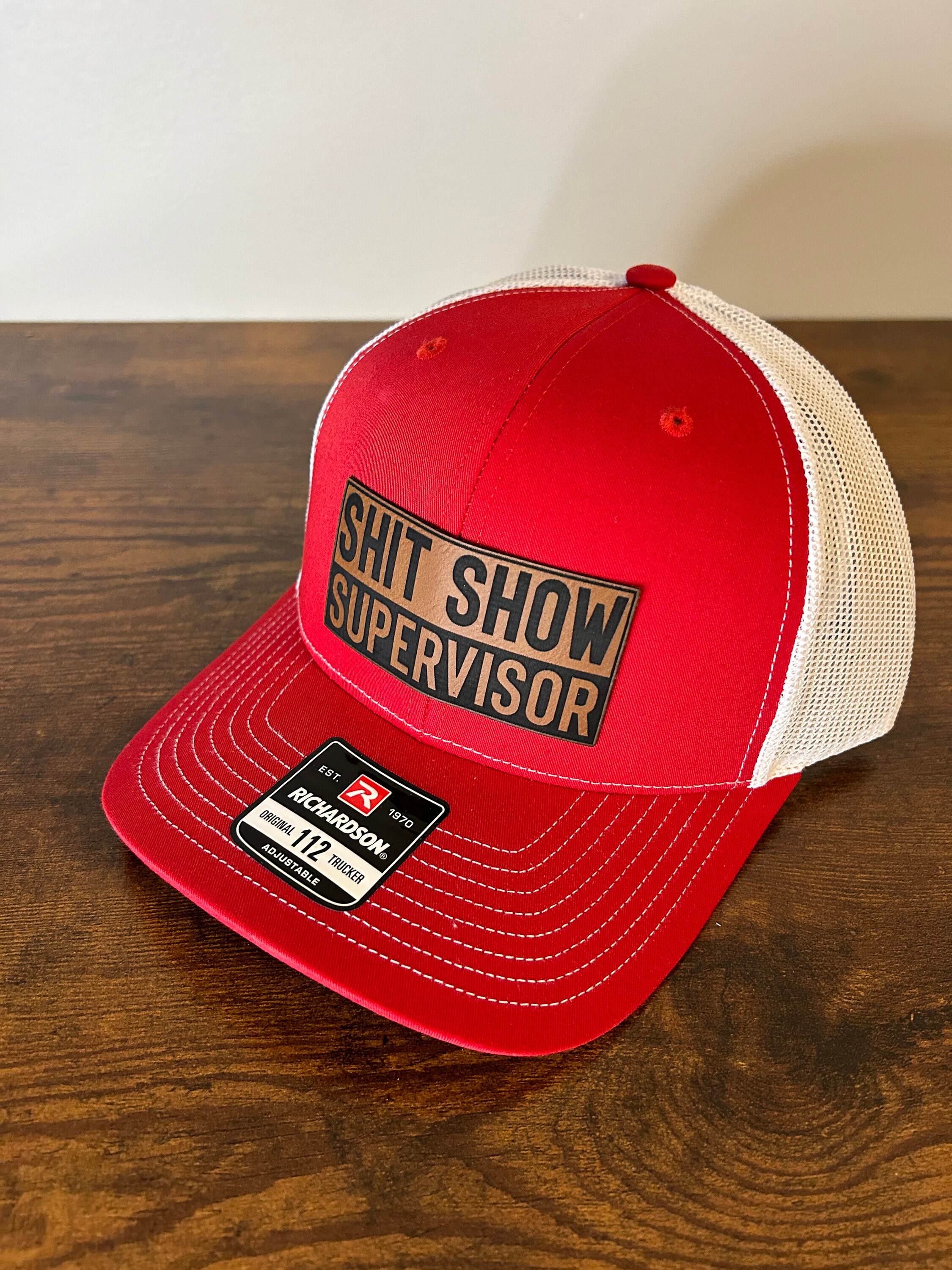 Mens Trucker Hat Shit Show Supervisor Richardson 112 Yupoong Classic Etsy