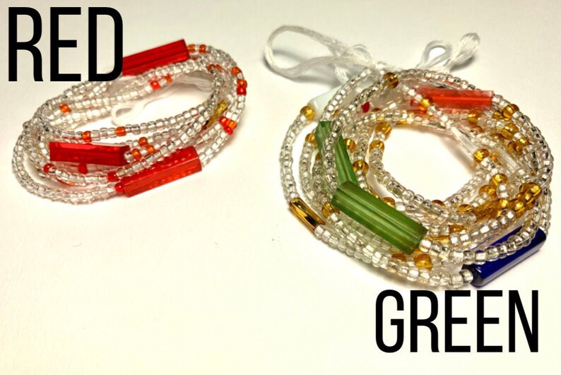 African glass beads Block African beads Clear waist beads African waist beads Crystal waist beads Belly chains