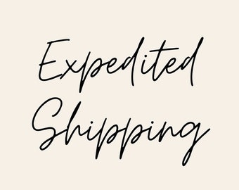 Expedited Shipping - 1 week shipping for finished crochet items