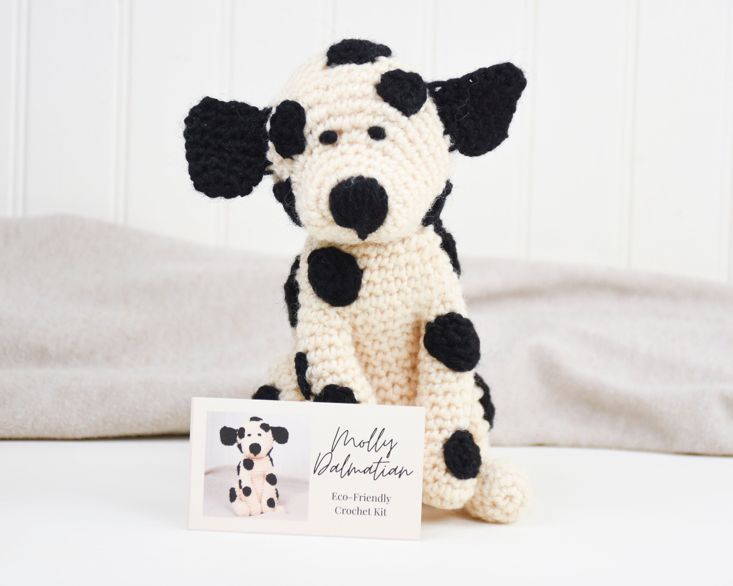 Kit uncinetto, Kit uncinetto per principianti, Kit Amigurumi, Kit uncinetto  per principianti con filato, Kit uncinetto dalmata, Modello uncinetto  cucciolo di cane -  Italia