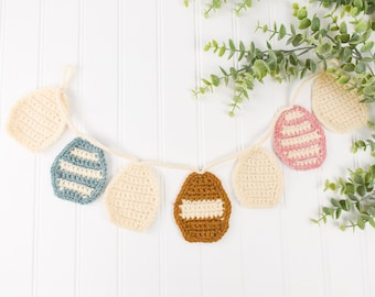 Easter Egg Crochet Garland Pattern: Spring Decor (PDF Pattern)