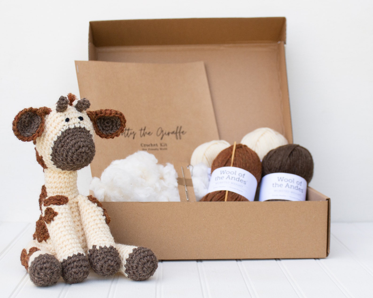 Giraffe Crochet Kit Amigurumi Kit Beginner Intermediate Etsy