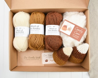 Crochet Kit, Candy Corn Crochet Kit, Beginner Crochet Kit, Amigurumi Kit, Halloween Crochet Pattern, Fall Crochet Patterns, Candy Corn Craft