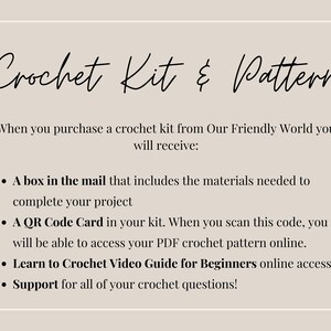 Grandma Gift Crochet Kit, Gift for Grandma, Gift for Grandmother, Learn to Crochet, Craft Kit, Retirement Gift for Her, Crafts for Adults image 8