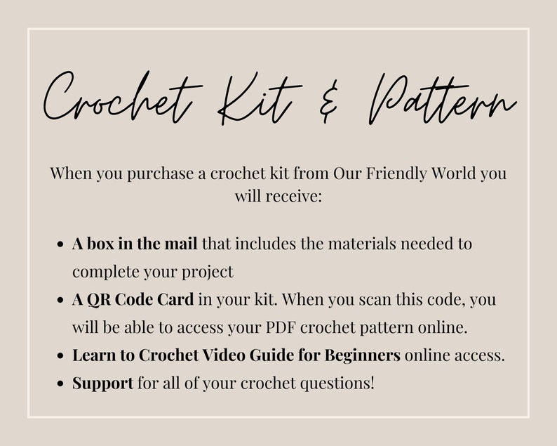 Crochet Kit with Yarn, Gift for Crocheter, Christmas Gift for Crochet Lover, Crochet Gift Set, Yarn Gift Set, Birthday Gift for Crocheter image 9
