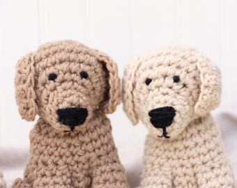 Handmade Stuffed Animal, Organic Cotton and Wool, Custom Labrador Plush Toy (Made to Order)