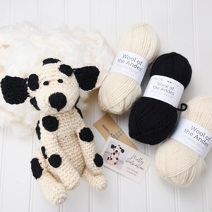 Dalmatian Crochet Kit, Amigurumi Kit, Learn to Crochet Kit, Gift for Teens, Gift for Crocheter, Beginner Crochet Kit, Gifts for Crafters