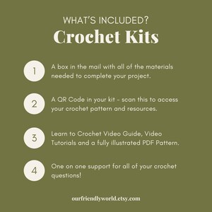 Bumblebee Crochet Kit, Beginner Crochet Kit, Amigurumi Crochet Kit, Learn to Crochet Kit, Beginner Crochet Kit with Yarn, Beginner Amigurumi image 8