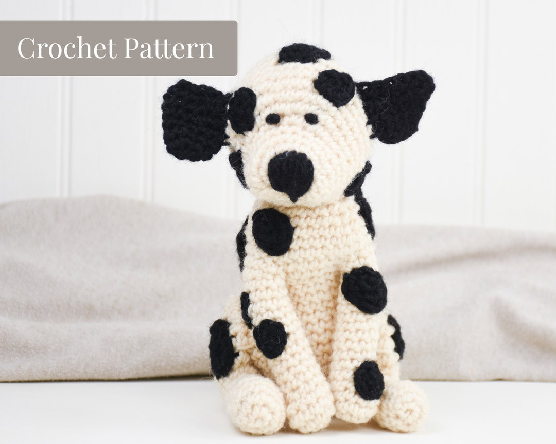 Dalmatian Crochet Pattern Dog Crochet Pattern Dog Amigurumi Etsy