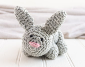 Easter Bunny Crochet Pattern, Amigurumi Rabbit Pattern, Crochet Bunny Easter Basket Pattern, Crochet Bunny Stuffed Animal Amigurumi Pattern