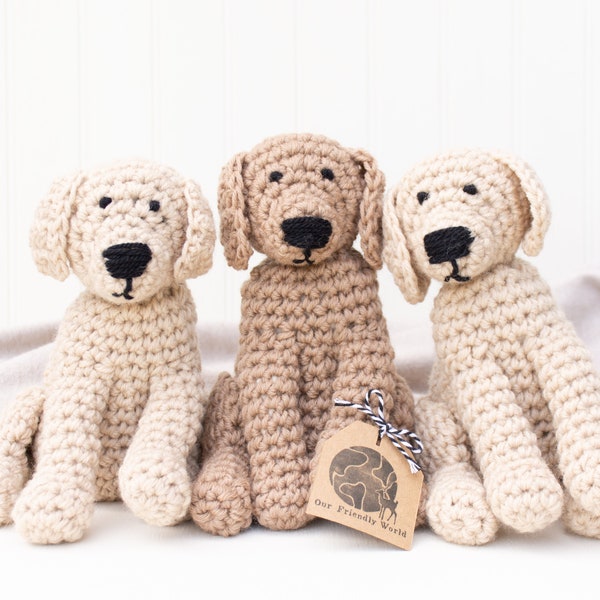 Labrador Crochet Pattern, Golden Retriever Crochet, Dog Crochet Pattern, Dog Amigurumi Pattern, Yellow Lab Crochet Pattern, Lab Amigurumi
