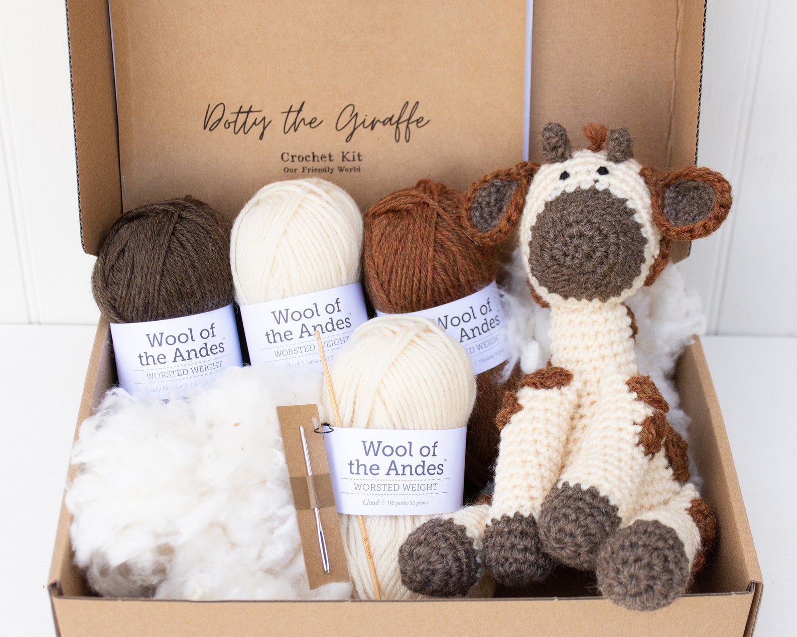Giraffe Crochet Kit Amigurumi Kit Beginner Intermediate Etsy