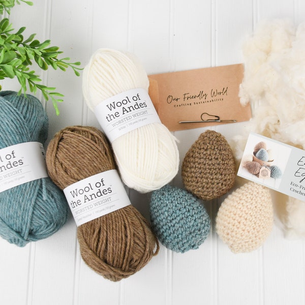 Crochet Kit, Farmhouse Crochet Kit, Gift for Crochet Lover, Gift for Crocheter, Crafty Friend Gift, Homestead Crochet Kit, Homesteading Gift