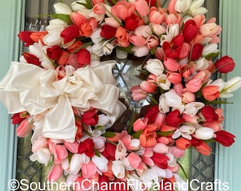 Tulip Wreath - your choice of color