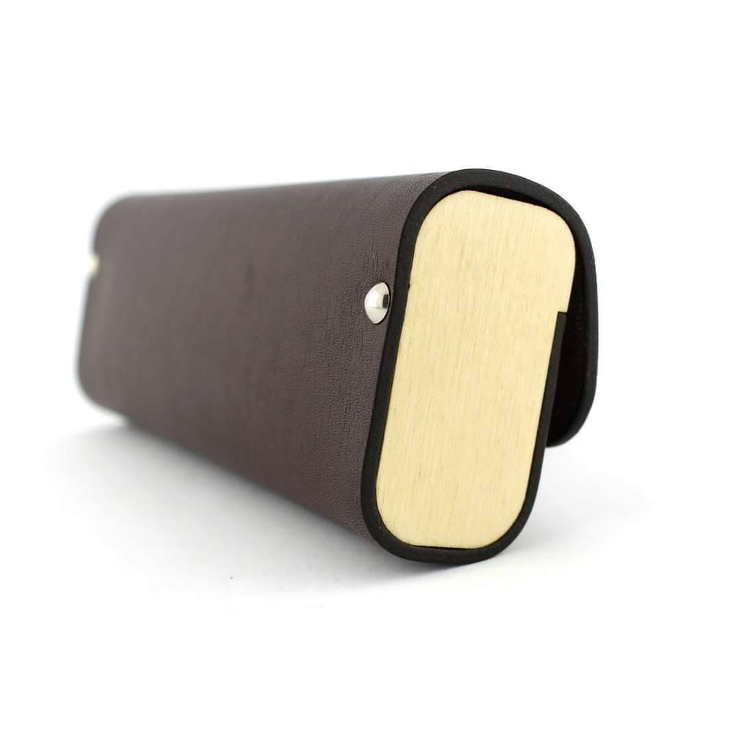 Leather padded glass