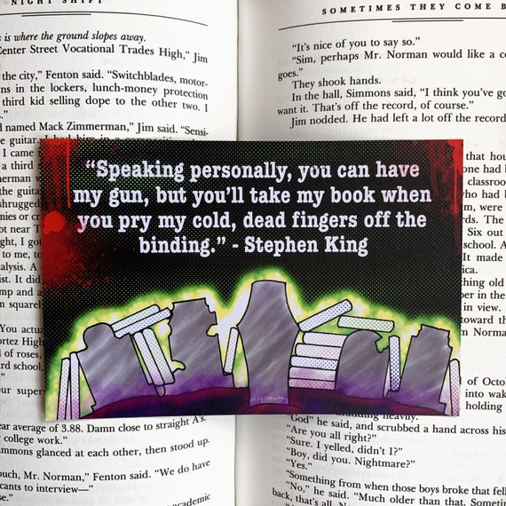 Stephen King Bookmark Art Print | Etsy