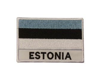 Estonia Embroidered Sew or Iron on Patch Badge