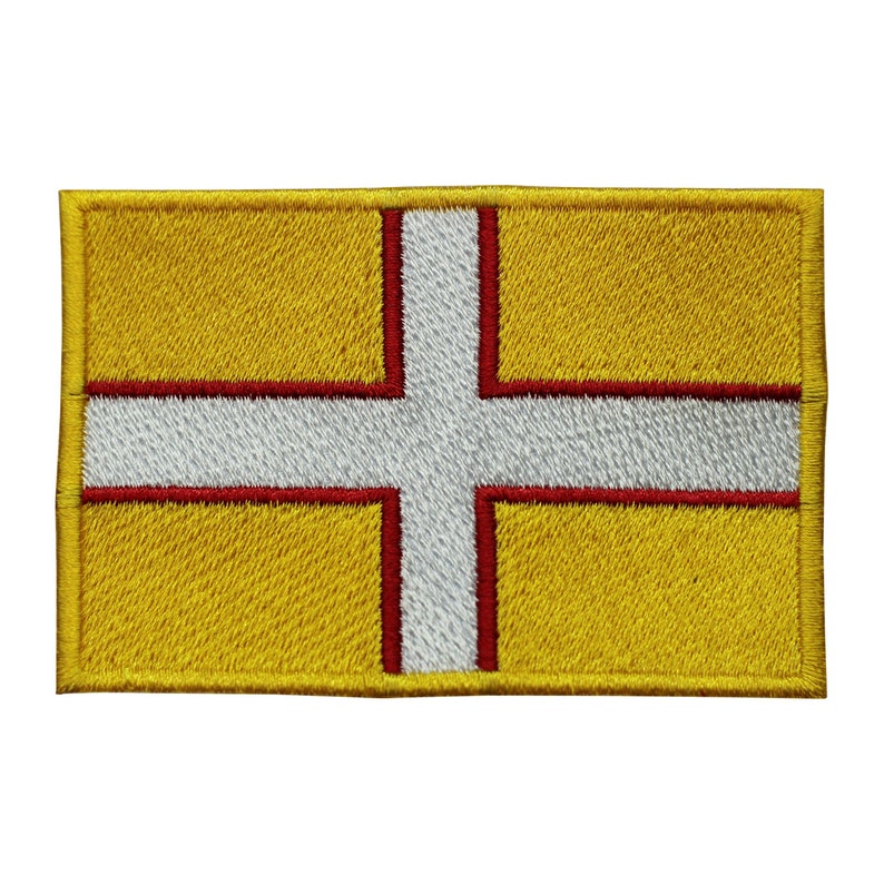 Dorset County Flag Patch Iron On Patch Sew On Embroidered Patch For Shirts T-Shirts Cute Patch United Kingdom County Flag