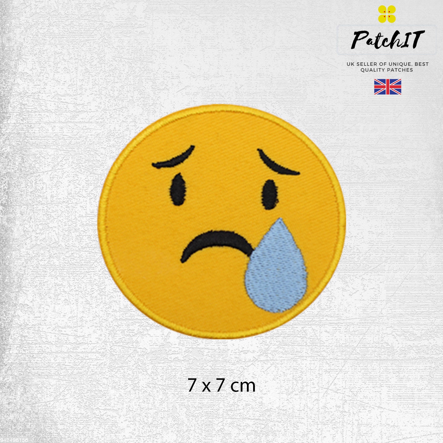 Smiley Emoji Patch Iron On Patch Sew On Embroidered Patch For Etsy