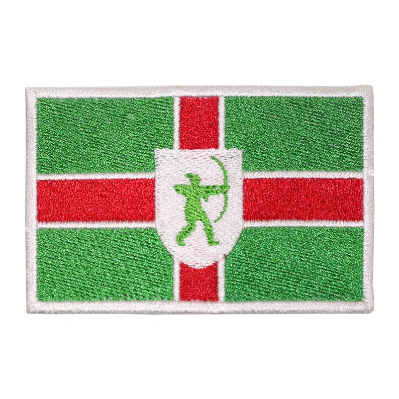 Nottinghamshire County Flag Patch Iron On Patch Sew On Embroidered Patch For Shirts T-Shirts Cute Patch United Kingdom County Flag
