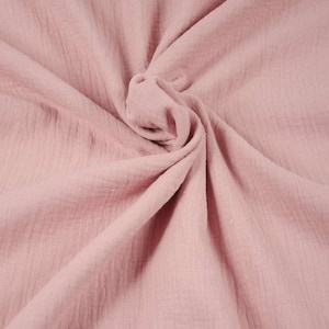 HILCO Muslin Double Gauze pink Oeko-Tex 100
