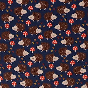Finn **NANO softshell**, softshell 200597 hedgehog, dark blue, Swafing softshell, softshell with elastane