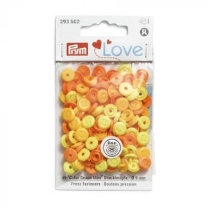 Prym Prym Love Color Snaps Mini sew-on look, yellow