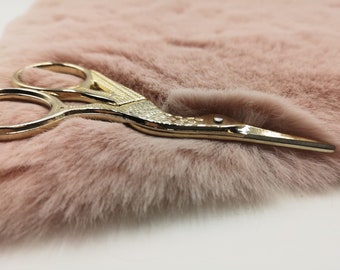 Imitation fur, fake fur, pink faux fur,