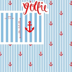 Yollie organic jersey Lillestoff anchor organic cotton