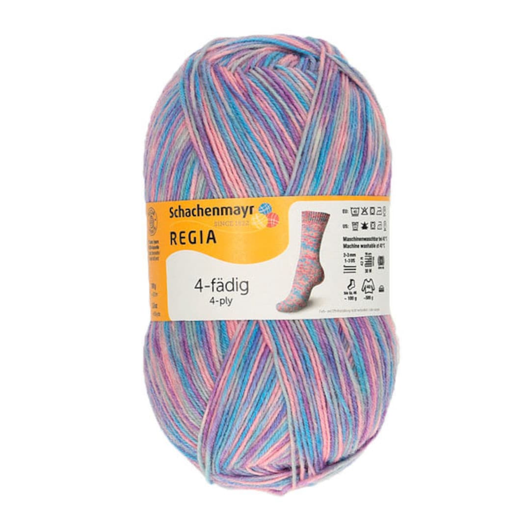Regia 4-Ply Fuchsia Sock Yarn - 100g Wool Blend For Knitting Socks & More