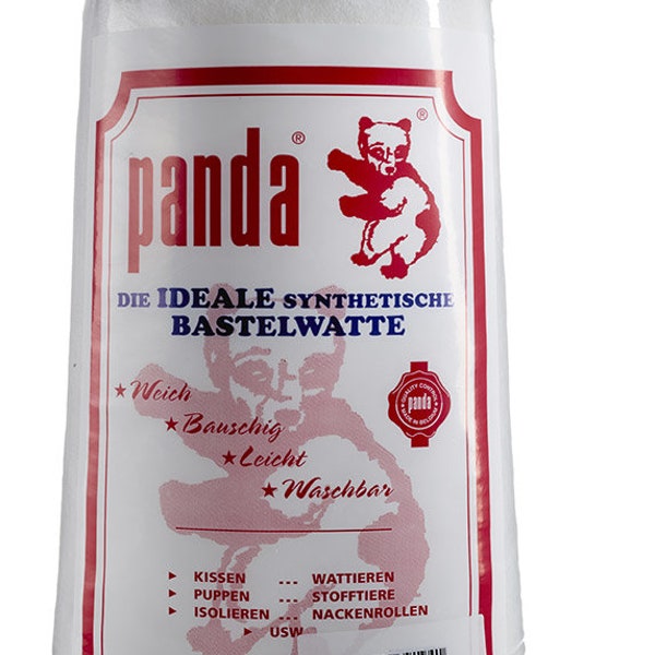 Füllwatte,Panda, bunt 1Kg, Kuscheltierfüllung, Puppenfüllung, Bastelwatte