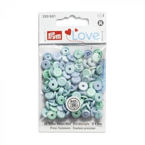 Prym Prym Love Color Snaps Mini sew-on look, light blue