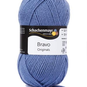 Schachenmayr Wool, Hand Knitting Yarns, Bravo, 50G, 08362 (airforce)